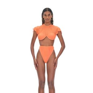 Andrea Iyamah Gara Peach Highrise Bikini